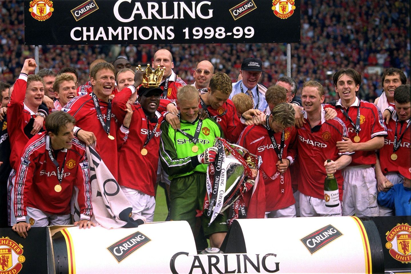 The Premier League title was part of the Treble for Man Utd in 1998/99