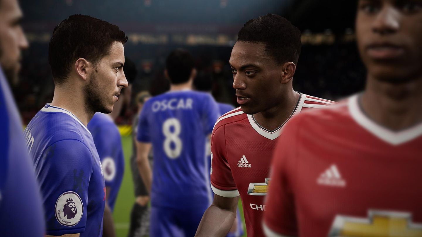 Eden Hazard and Anthony Martial in EA SPORTS FIFA 17