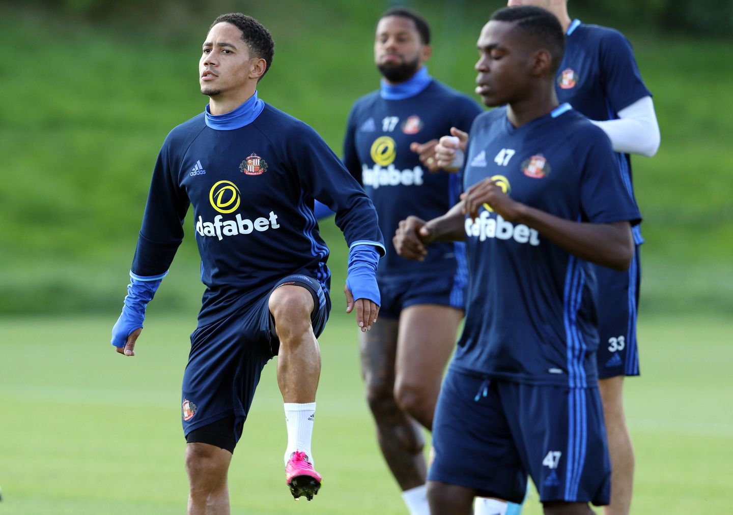 Steven Pienaar in training for Sunderland