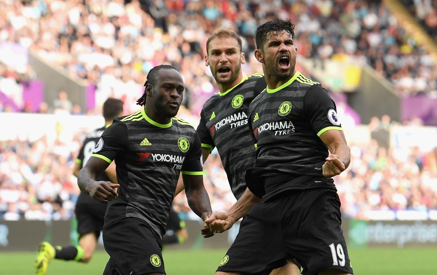 Diego Costa, 2nd goal cele, Swansea City v Chelsea, 110916