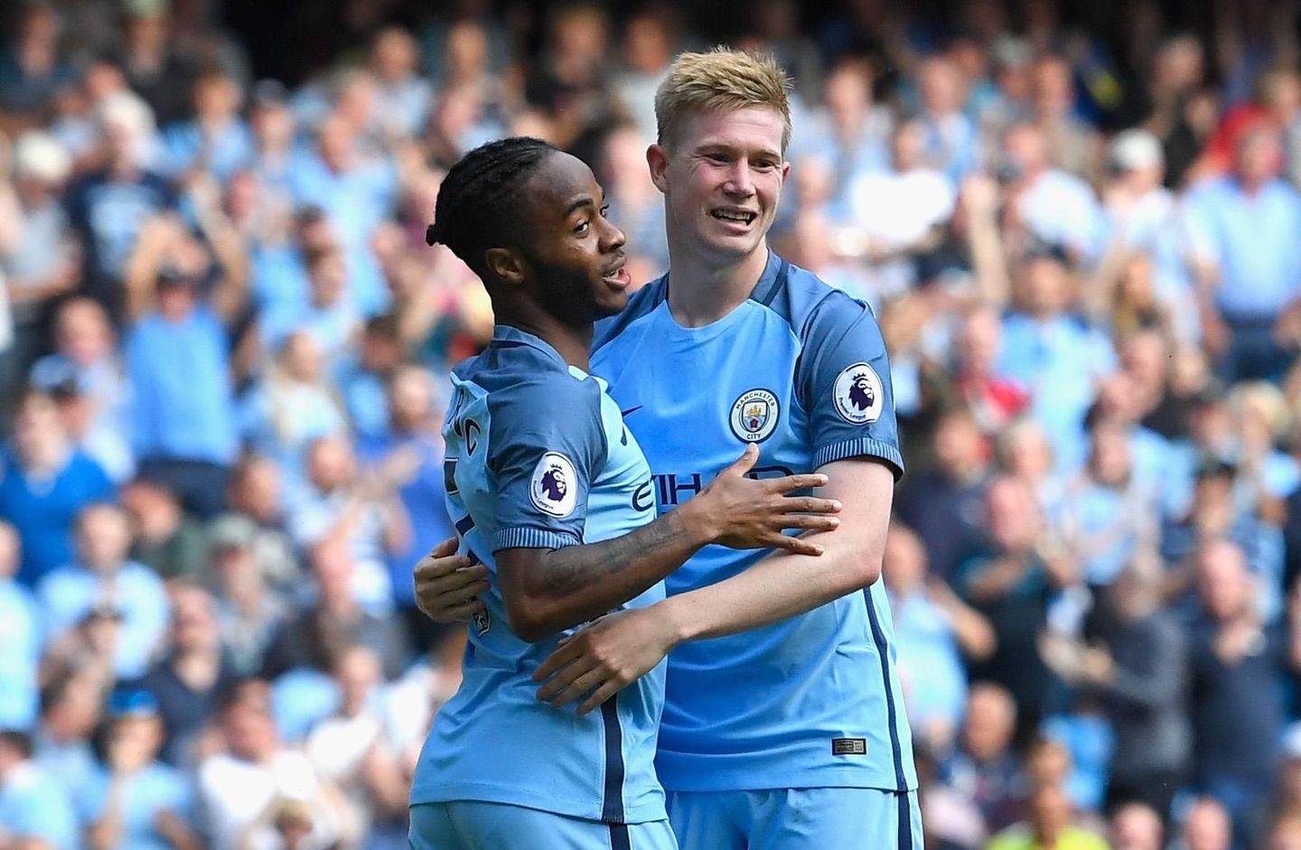 Raheem Sterling and Kevin De Bruyne