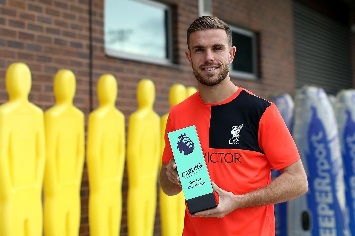 Jordan Henderson, September's Carling Goal of the Month winner