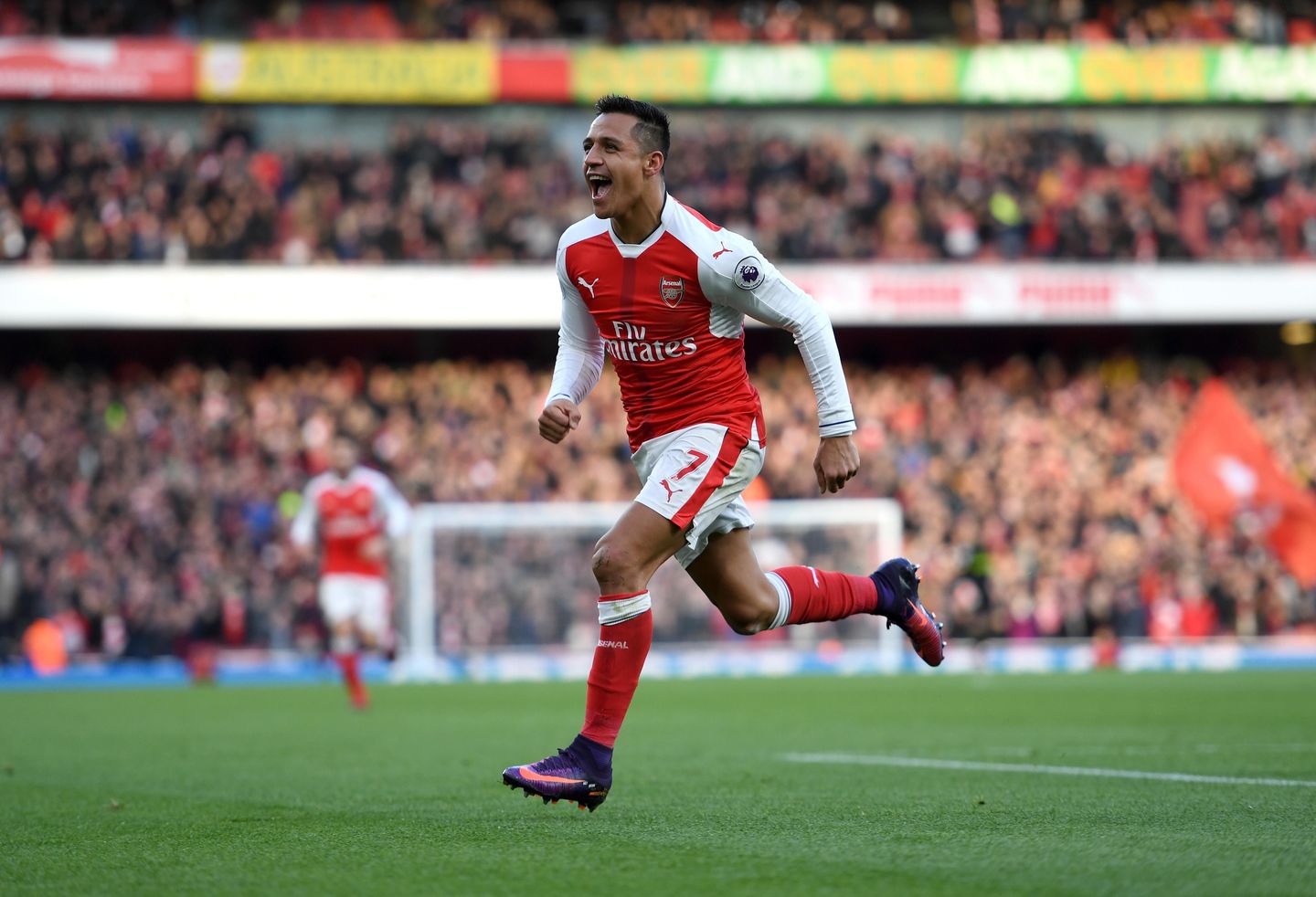 Arsenal v AFC Bournemouth, Alexis Sanchez, goal cele, 271116