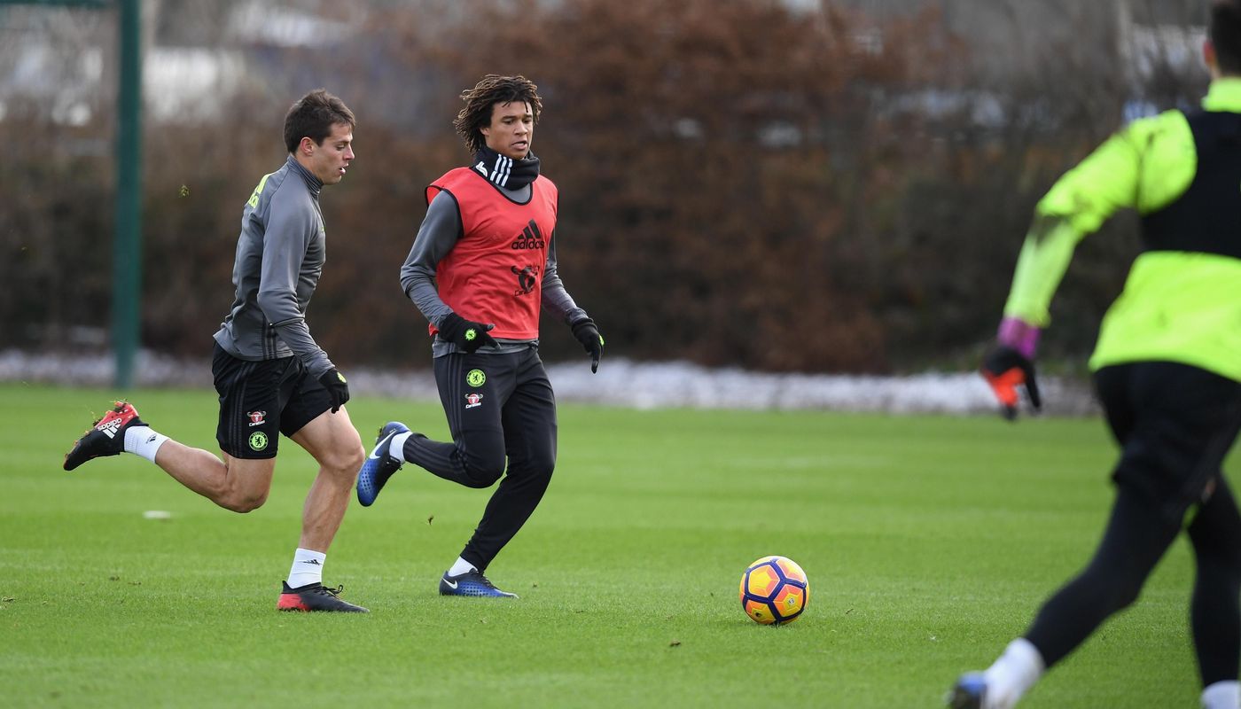 Nathan Ake, Chelsea training