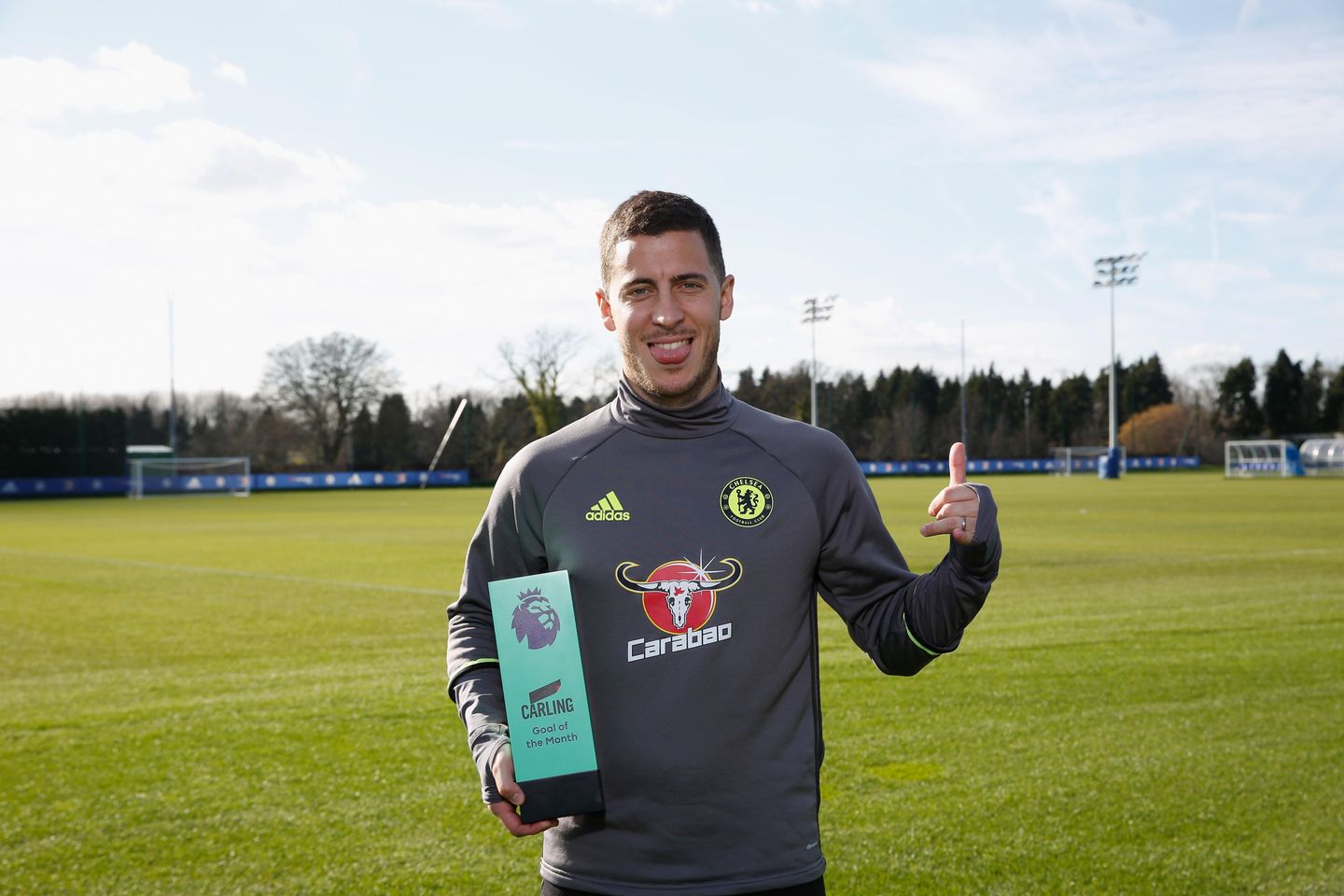 Eden Hazard, February's Carling Goal of the Month winner