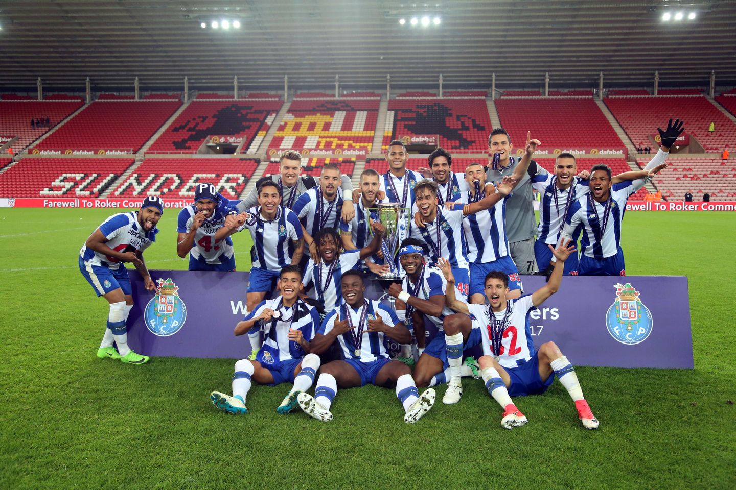 Porto celebrate winning the PL International Cup