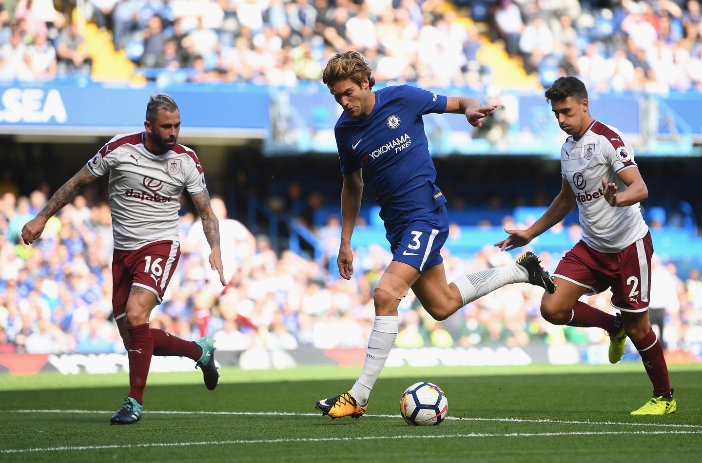 Chelsea in action against Burnley