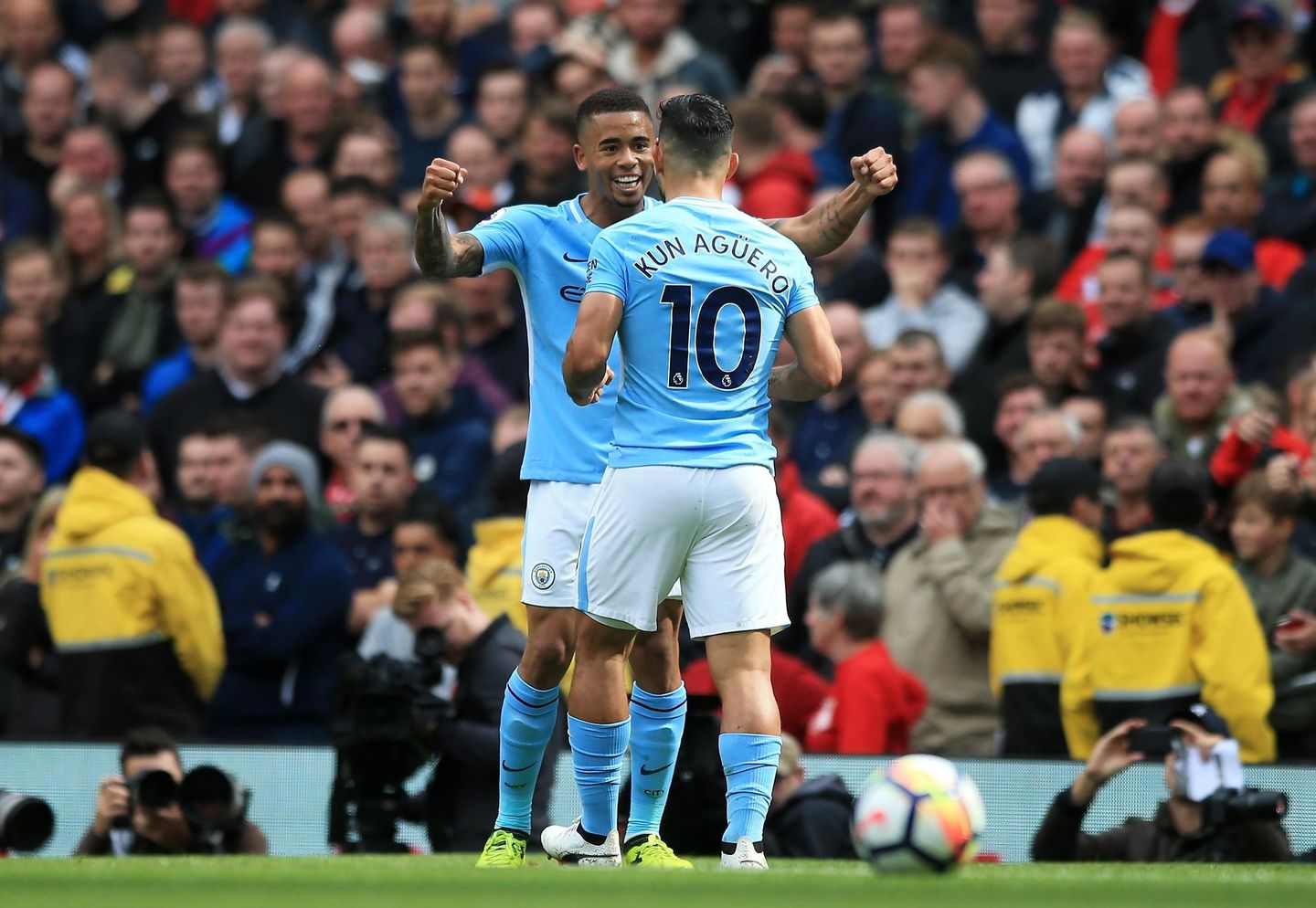Gabriel Jesus and Sergio Aguero, Man City