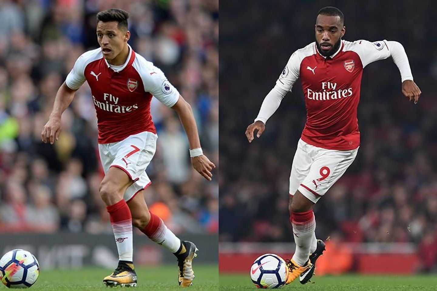 Alexis Sanchez and Alexandre Lacazette