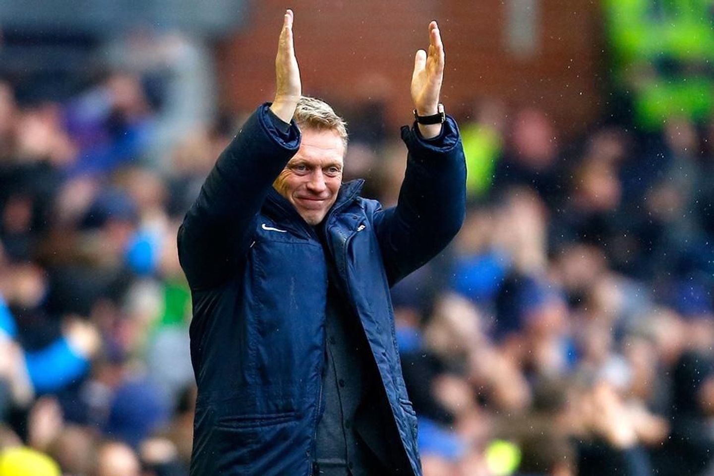 David Moyes celebrates during his time at Everton