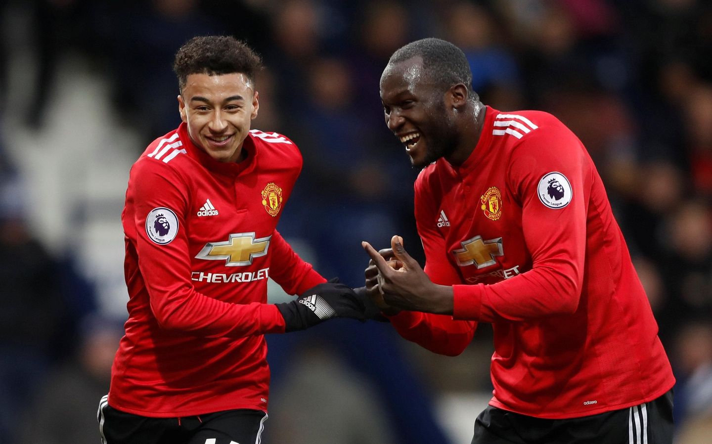 Jesse Lingard and Romelu Lukaku