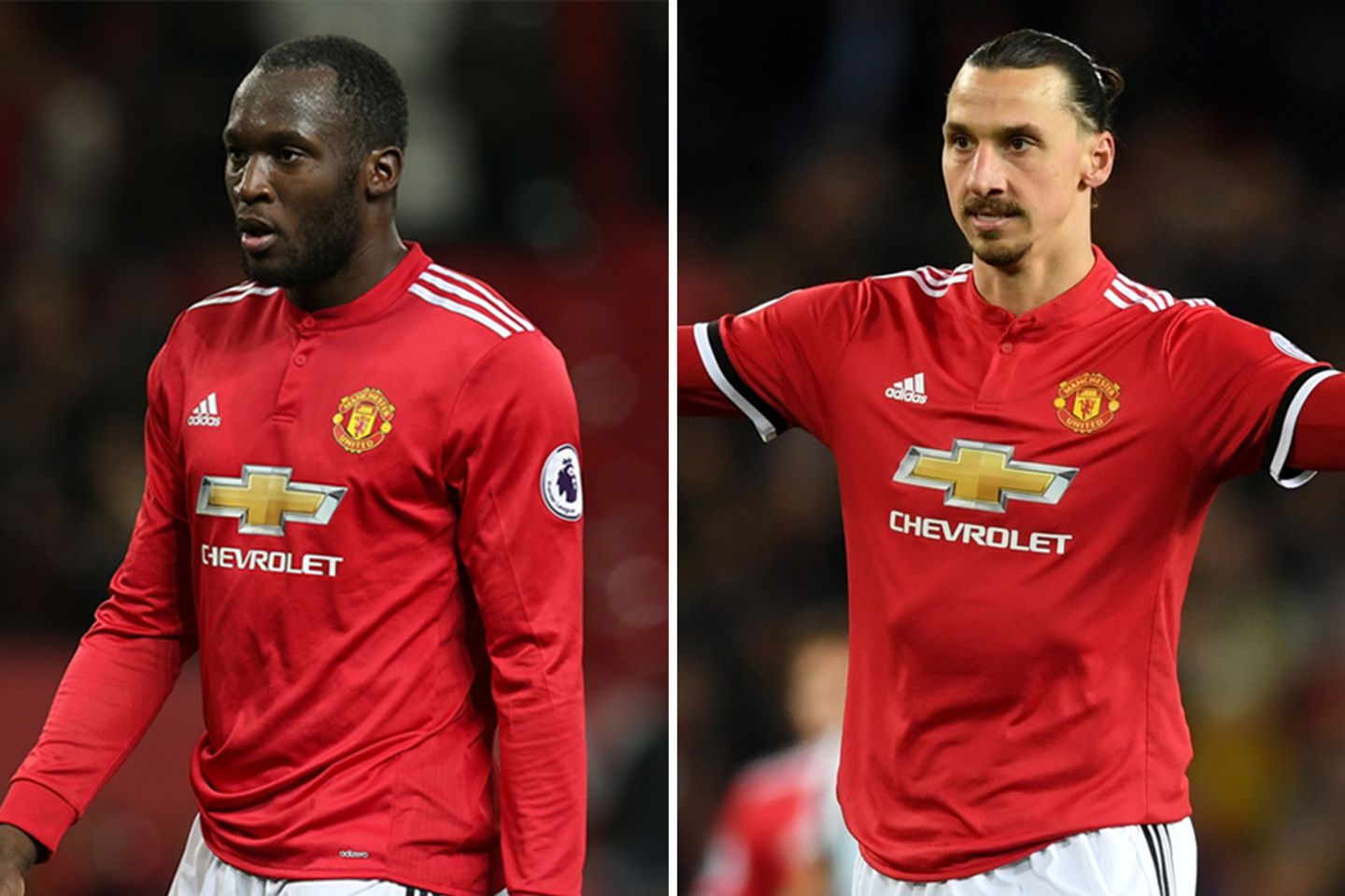 Romelu Lukaku and Zlatan Ibrahimovic