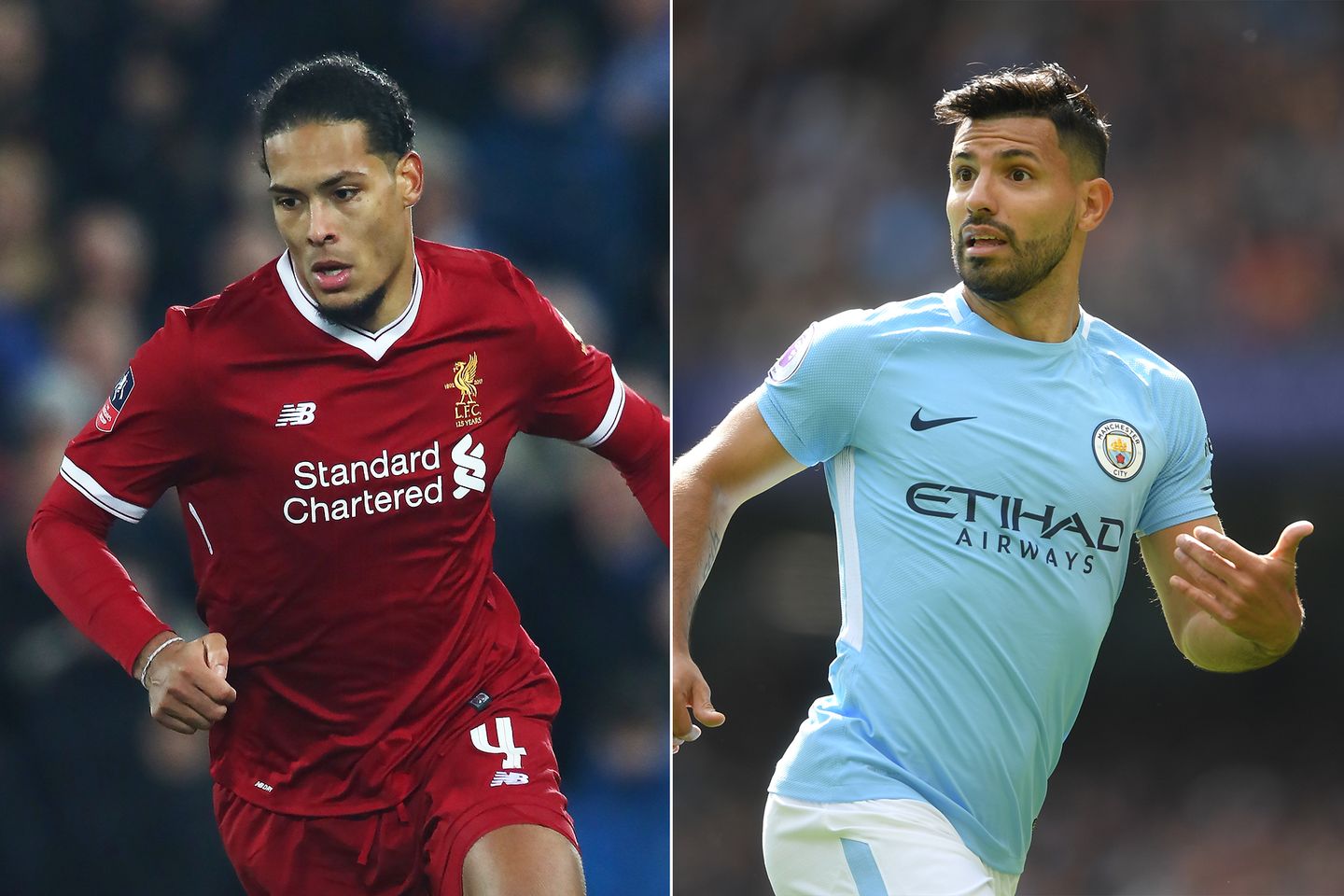 Virgil van Dijk, Liverpool, Sergio Aguero, Man City