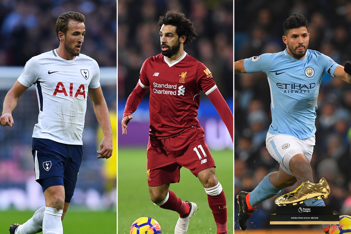 Race for the Golden Boot: Harry Kane, Mohamed Salah and Sergio Aguero
