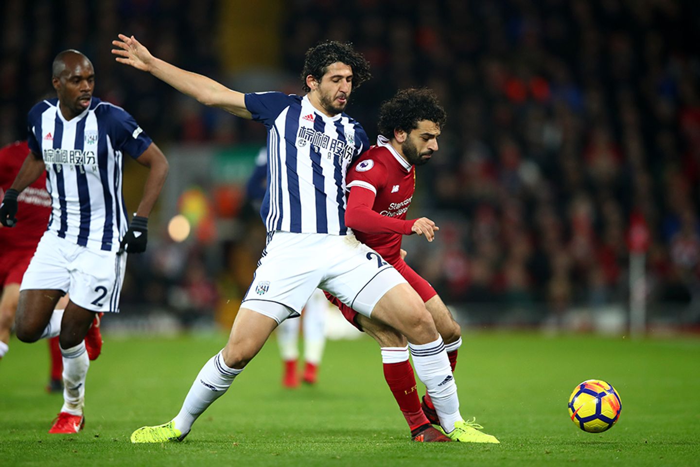 Ahmed Hegazi, West Bromwich Albion, and Mohamed Salah, Liverpool
