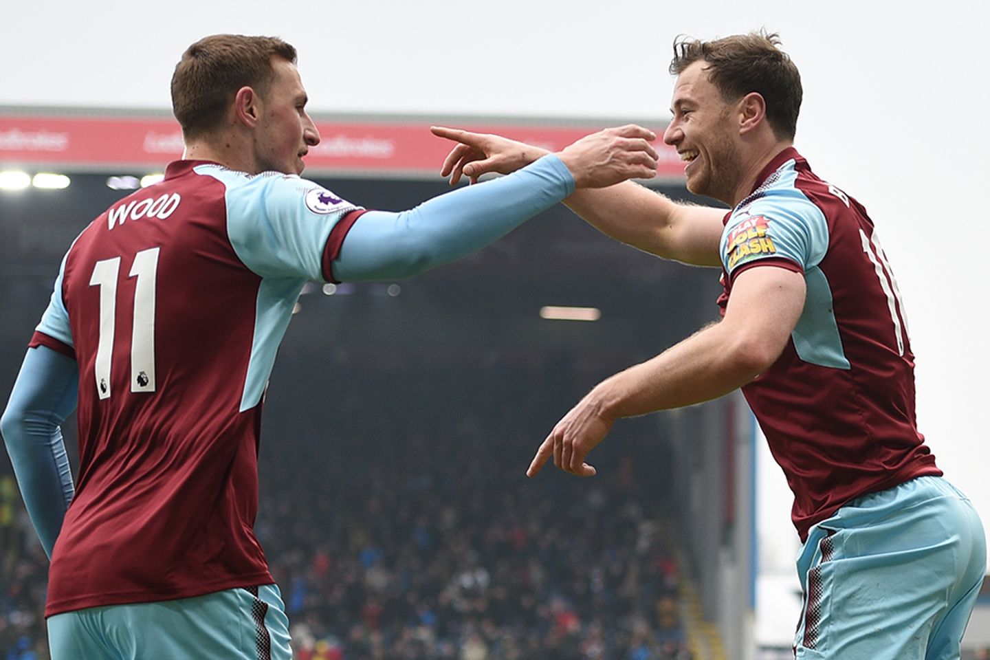 Chris Wood and Ashley Barnes, Burnley