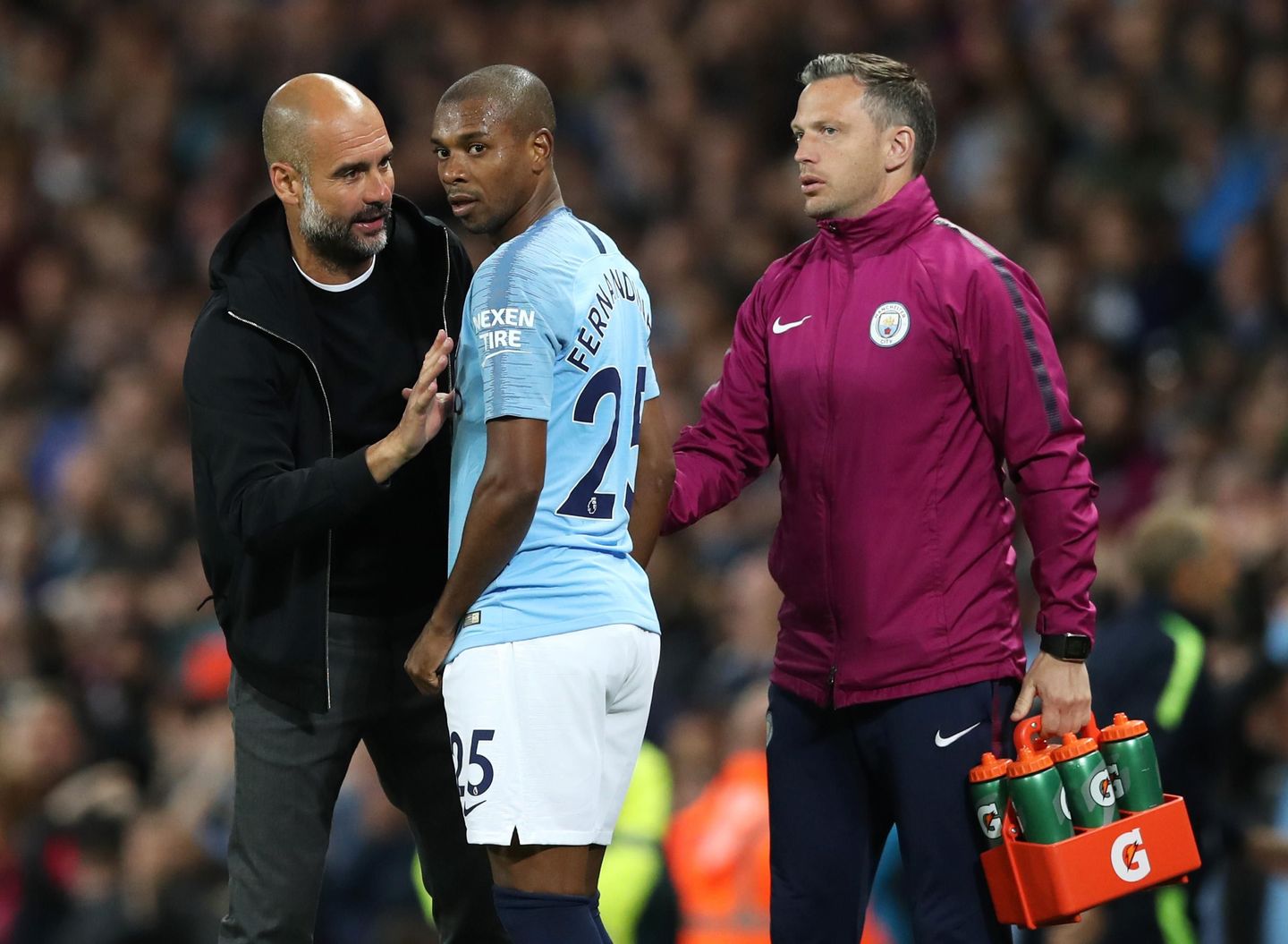 Guardiola and Fernandinho