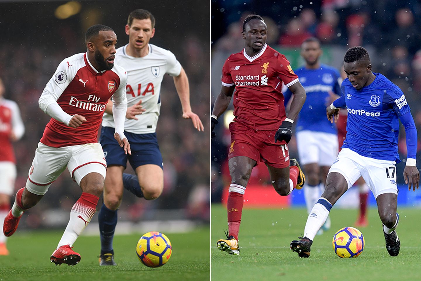 Arsenal v Spurs and Liverpool v Everton