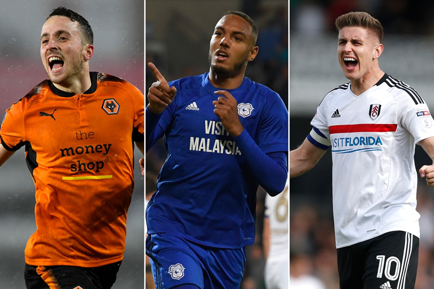 Diogo Jota, Kenneth Zohore, Tom Cairney