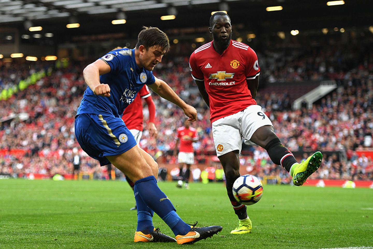 Harry Maguire and Romelu Lukaku