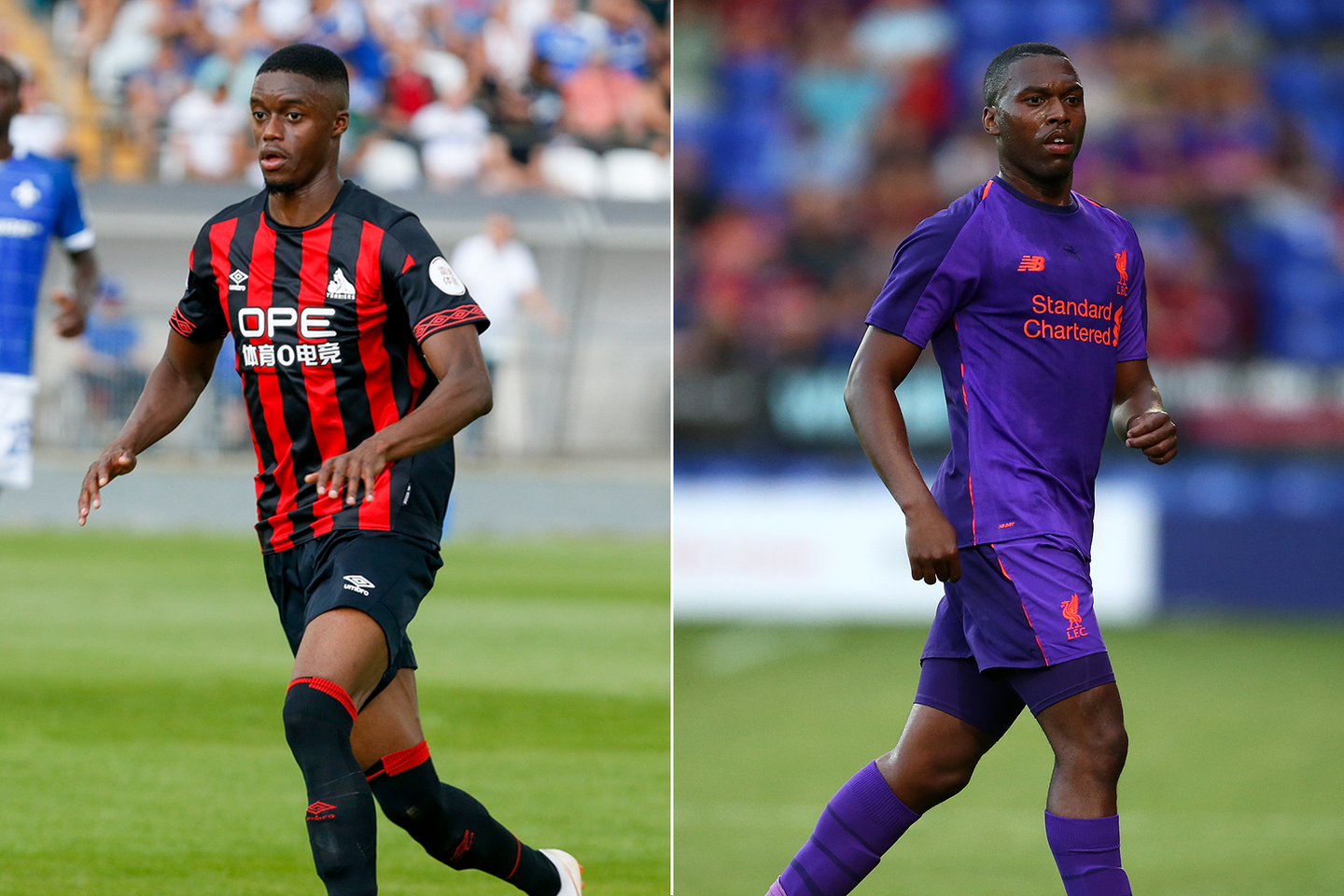Adama Diakhaby, Huddersfield Town, and Daniel Sturridge, Liverpool