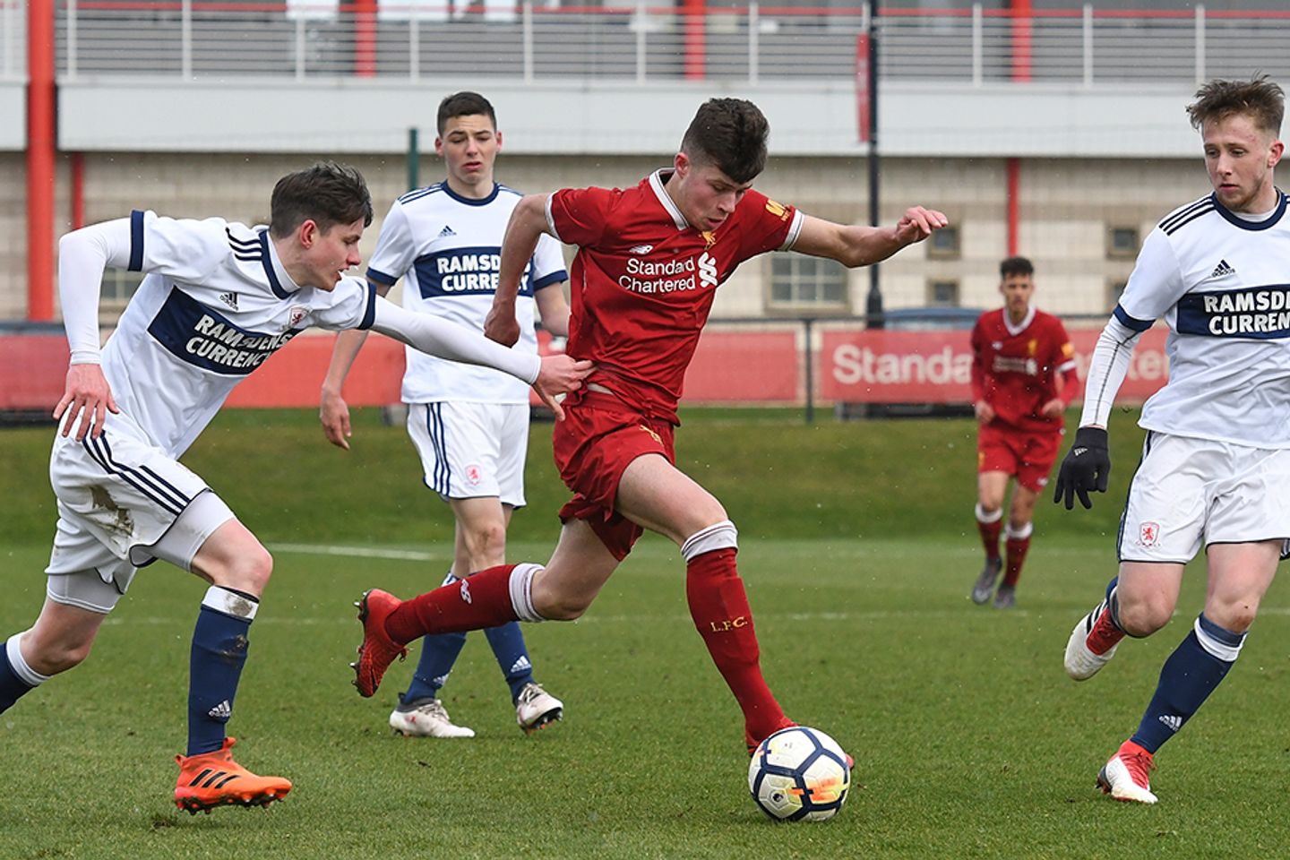 Liverpool in U18 Premier League action against Middlesbrough