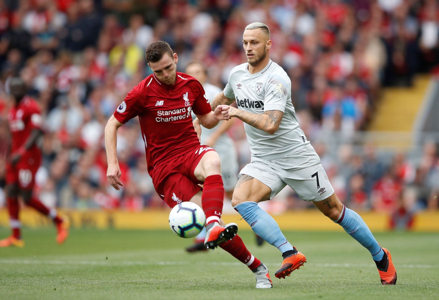 Liverpool v West Ham United - Andrew Robertson