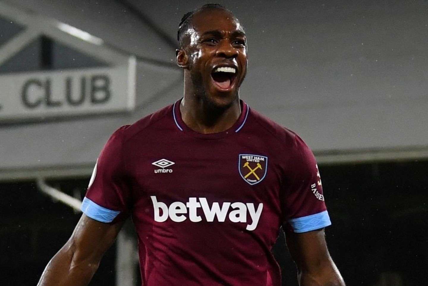 Michail Antonio, West Ham celebration v Fulham