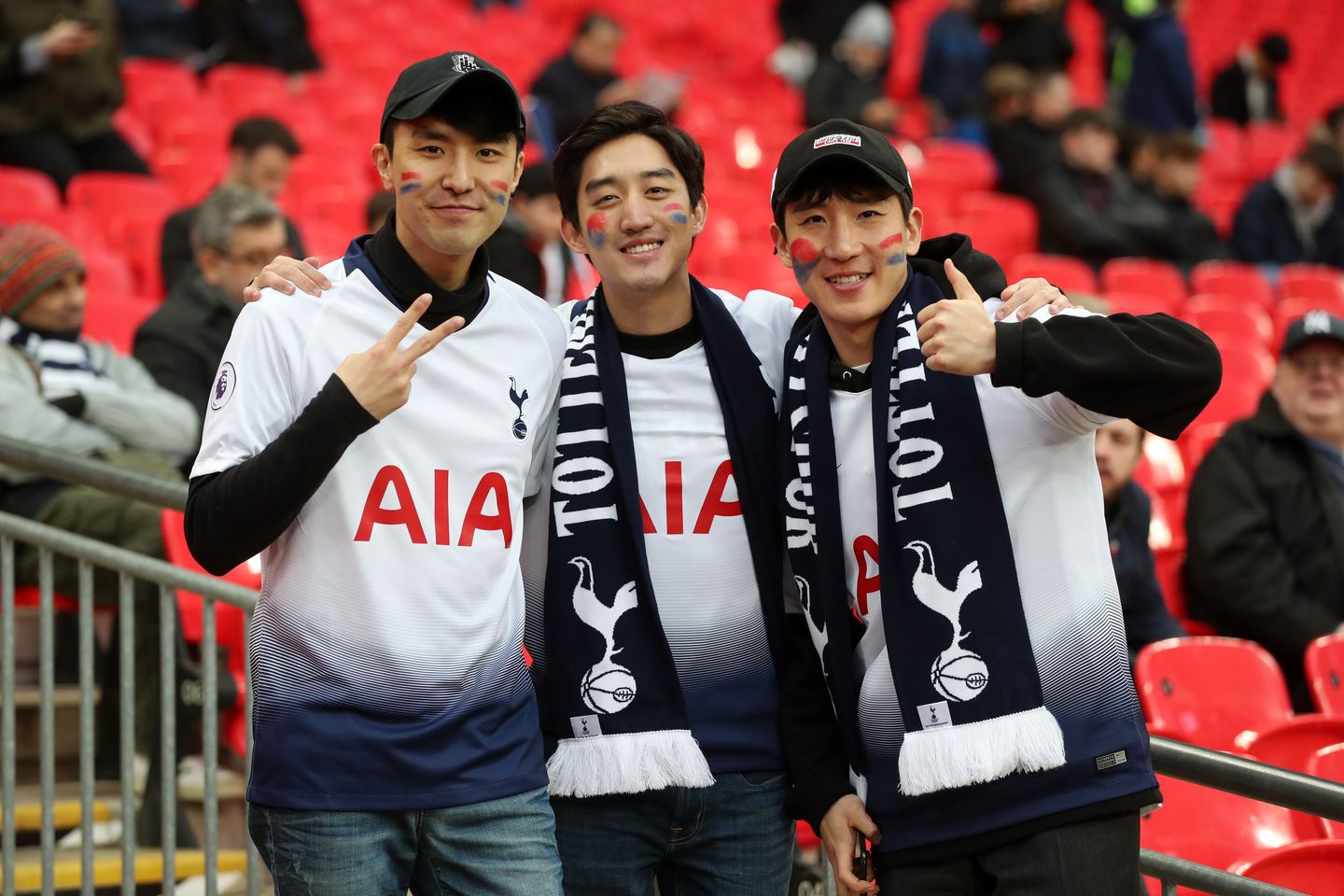South Korean fans at Spurs