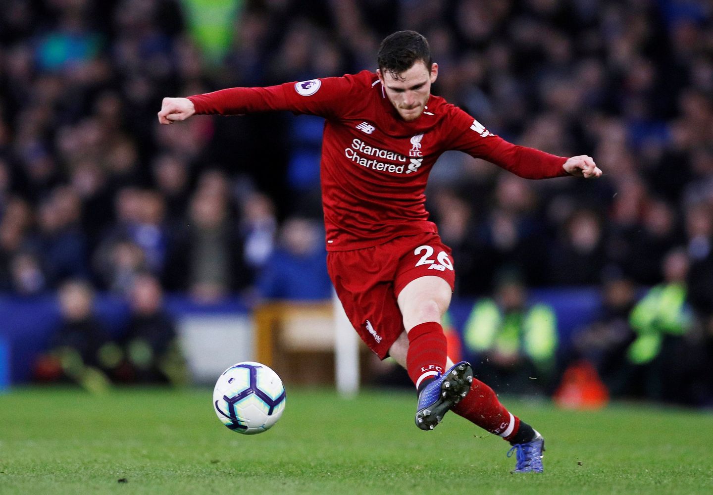 Robertson, Everton v Liverpool