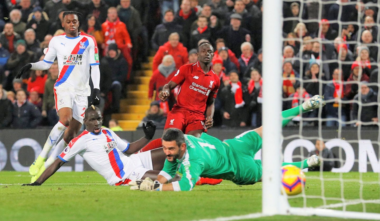 Sadio Mane goal v Crystal Palace