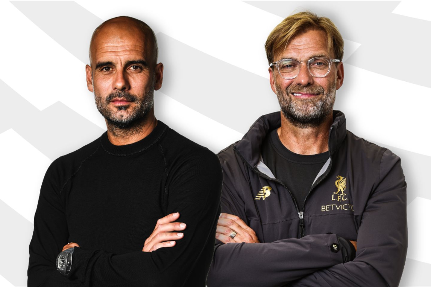 Pep Guardiola and Jurgen Klopp