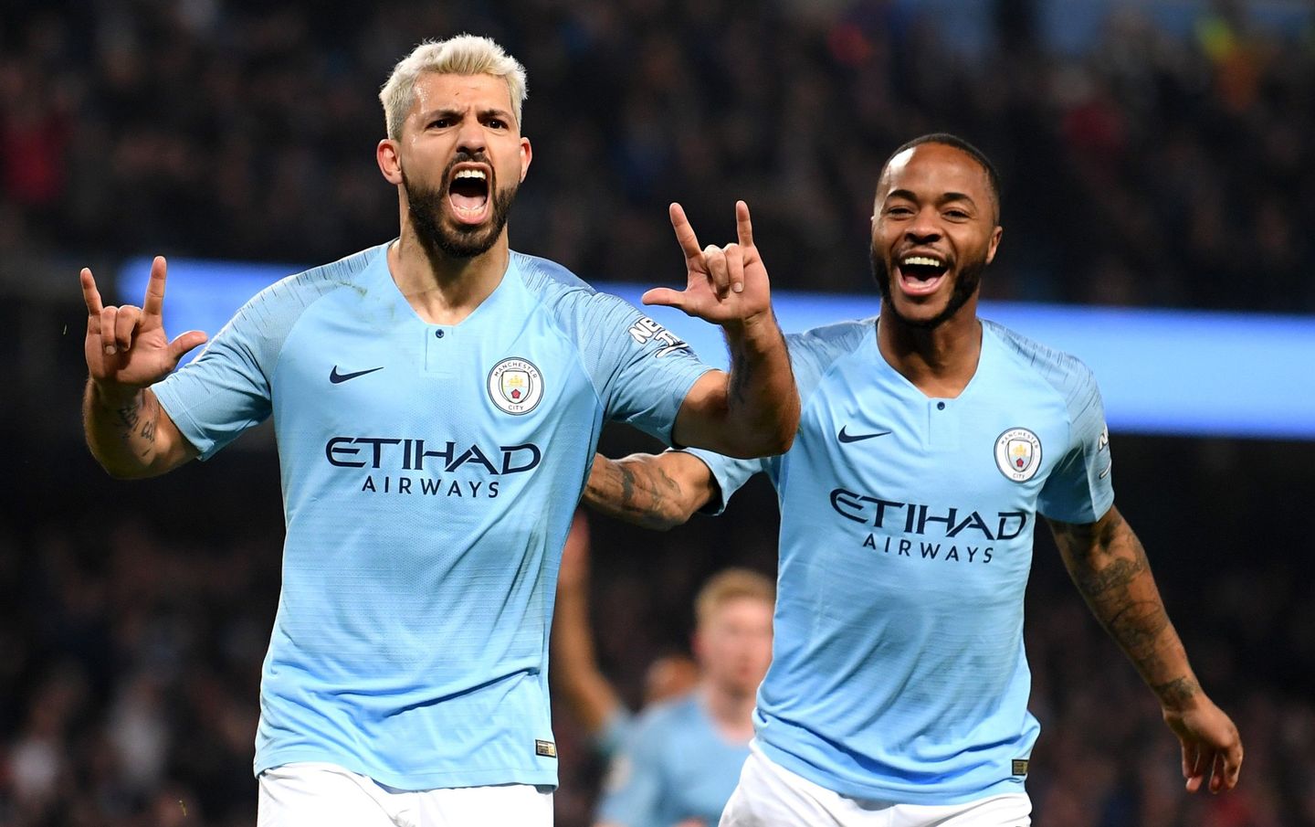 Sergio Aguero and Raheem Sterling
