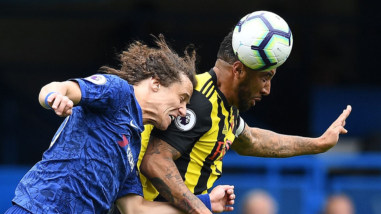 David Luiz and Troy Deeney, Chelsea