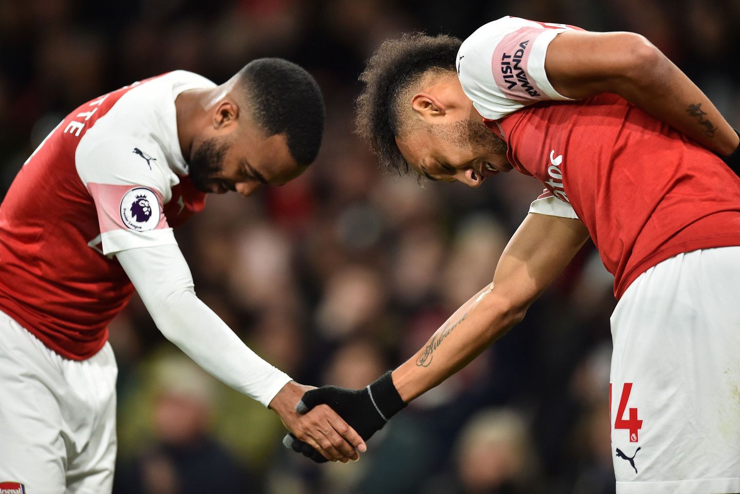 Alexandre Lacazette and Pierre-Emerick Aubameyang, Arsenal