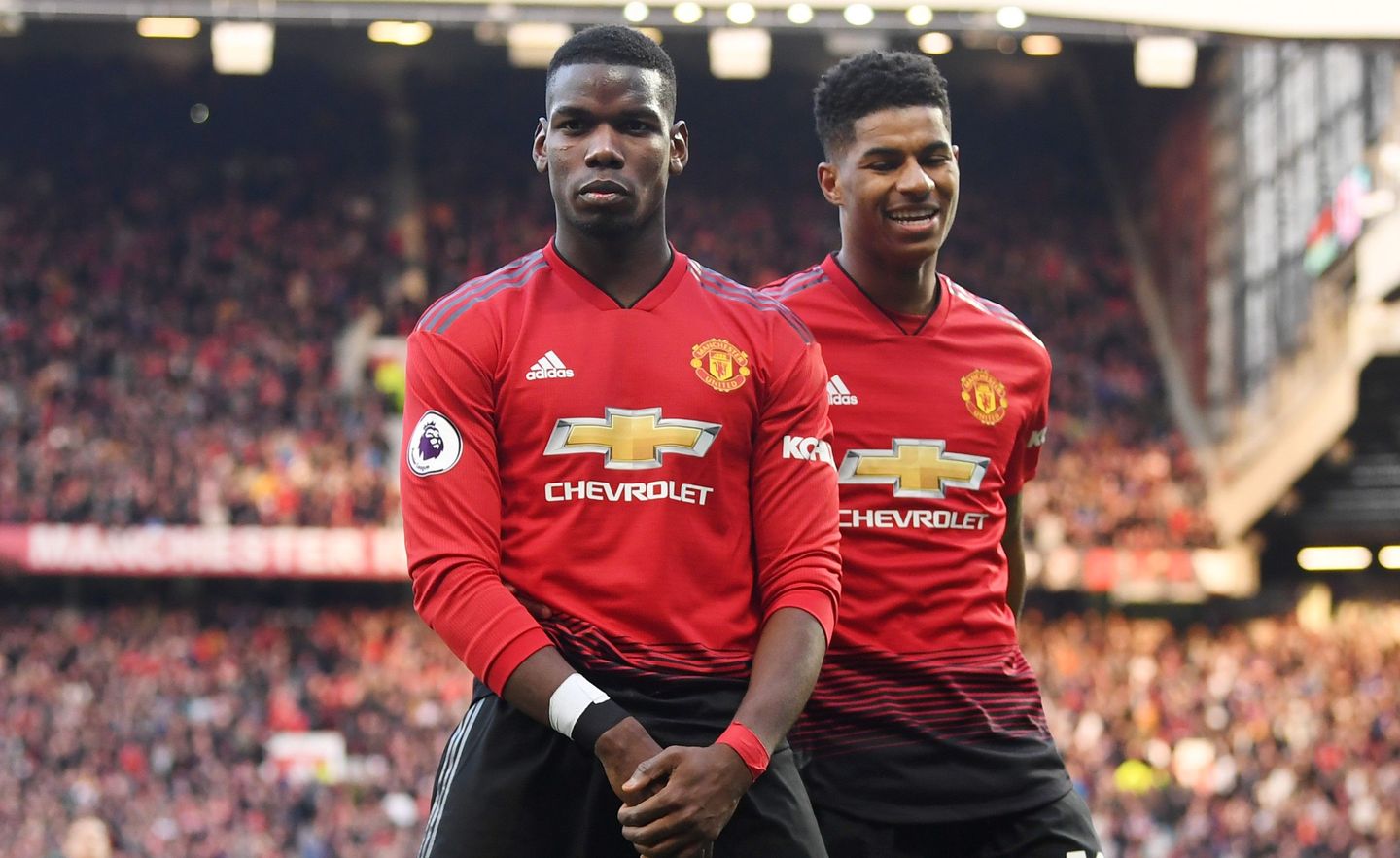Paul Pogba and Marcus Rashford