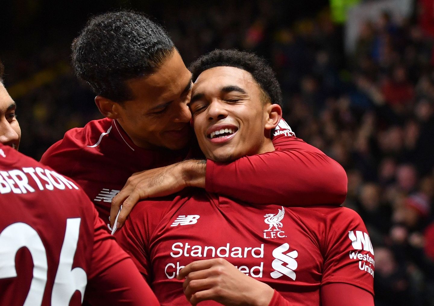 Virgil van Dijk and Trent Alexander-Arnold