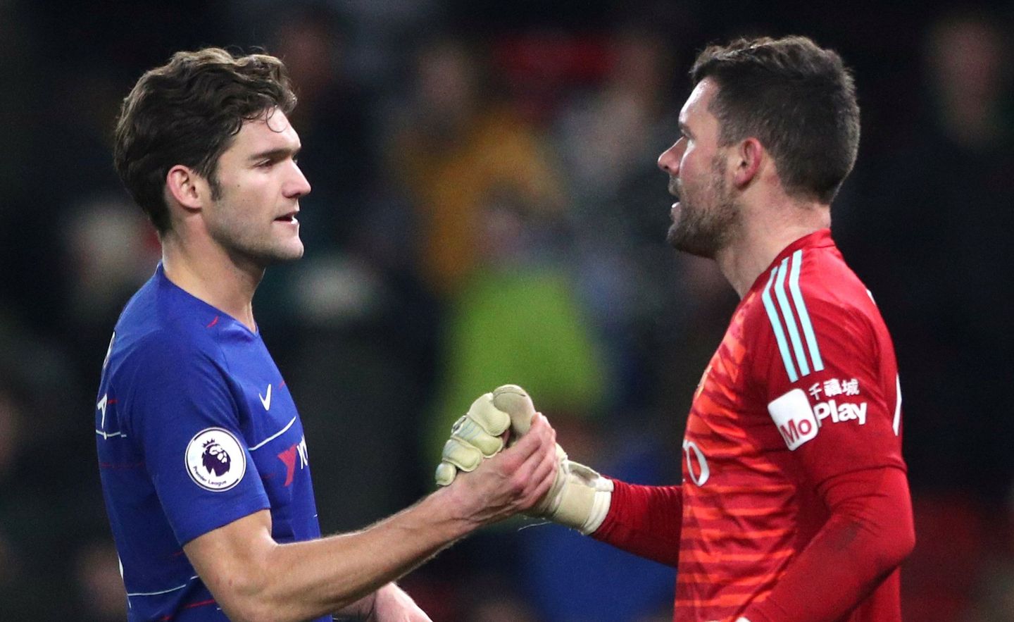 Marcos Alonso and Ben Foster