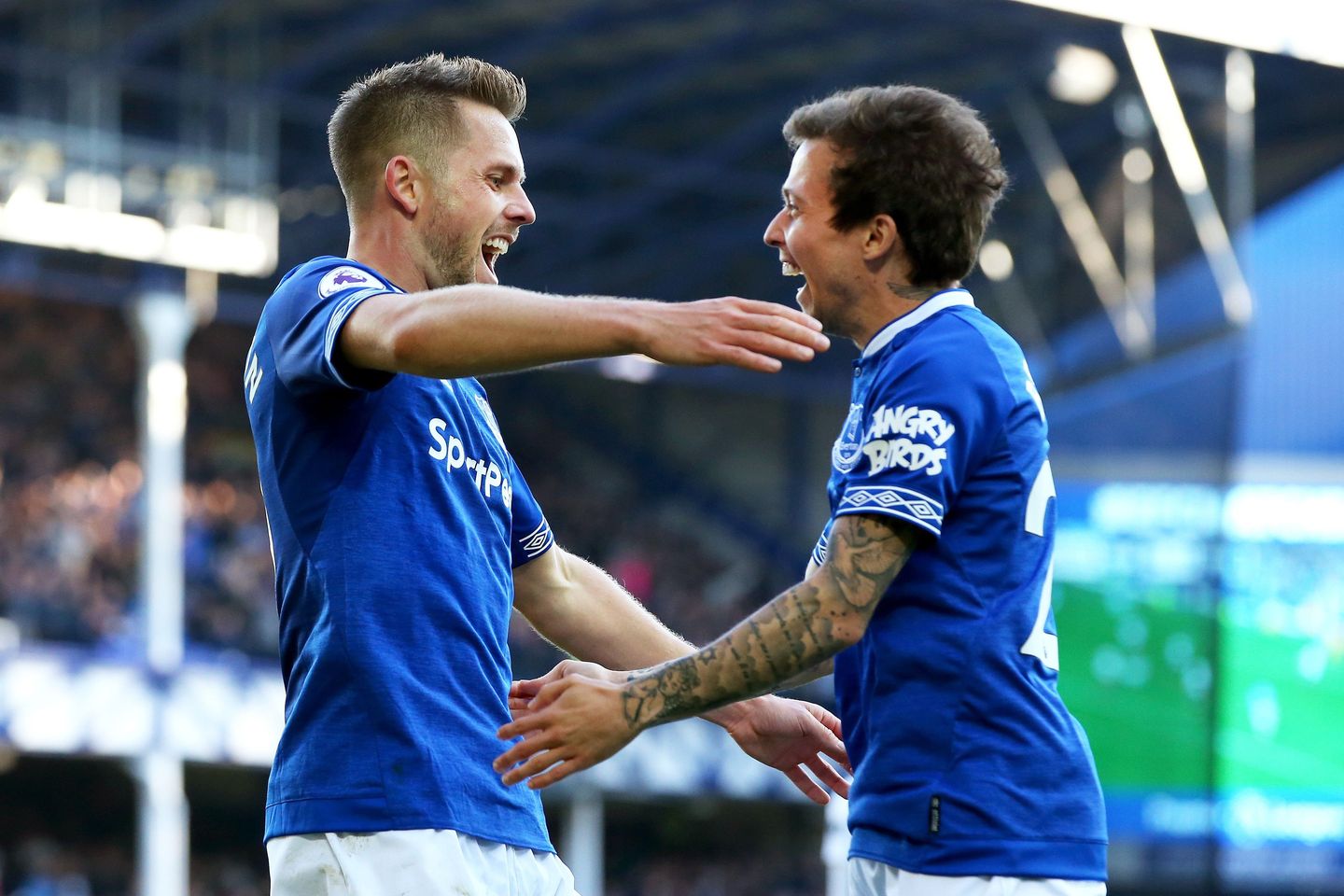 Sigurdsson and Bernard, Everton