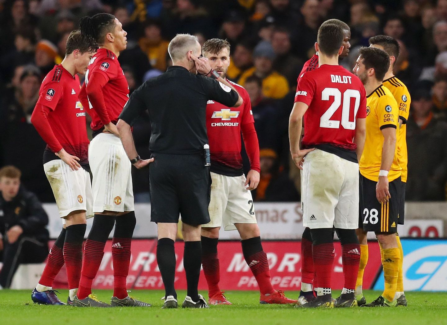 FA Cup VAR Wolves v Man Utd