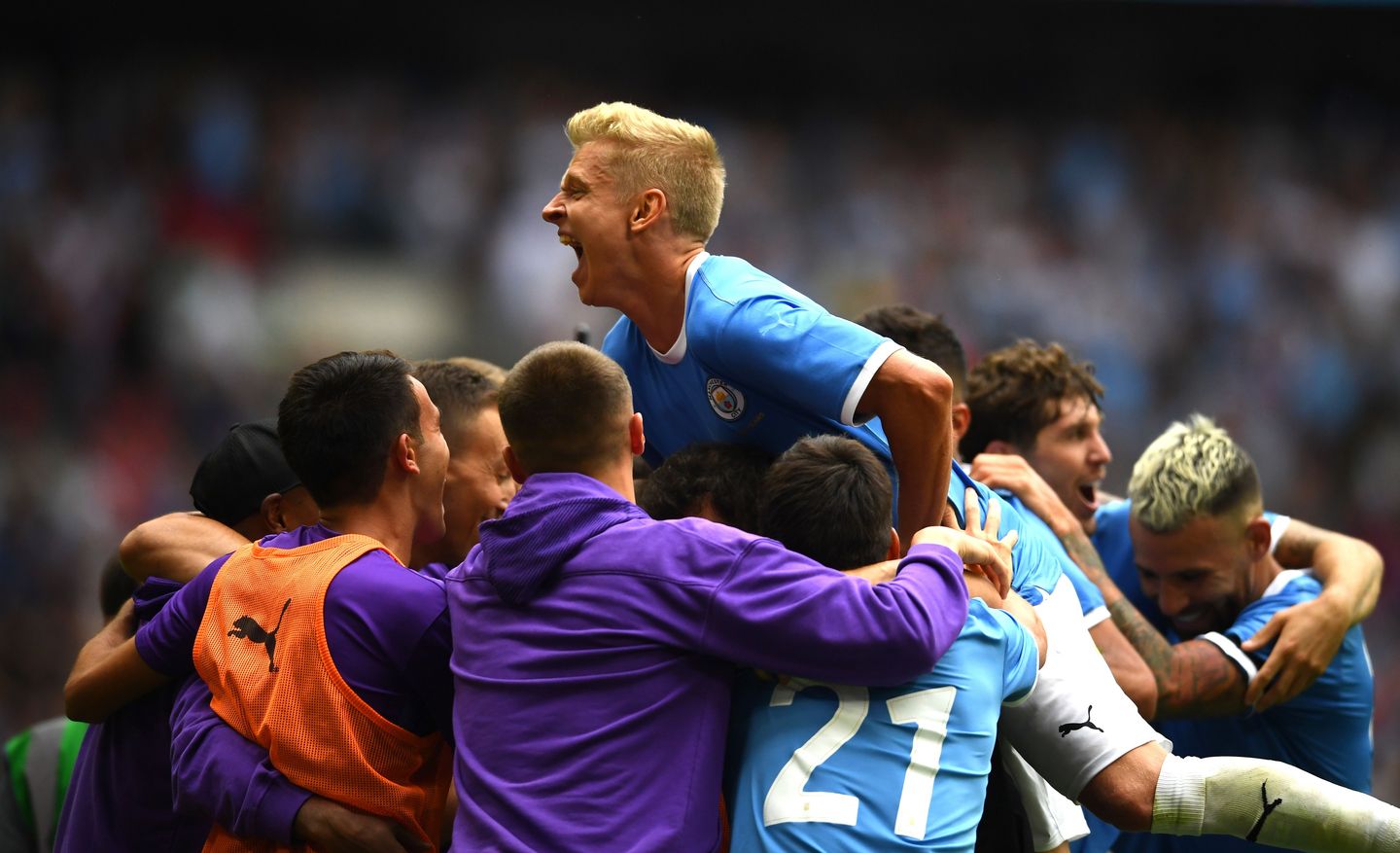 Man City celebrate