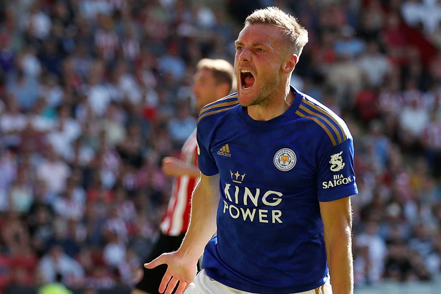 Jamie Vardy, Sheff Utd v Leicester City