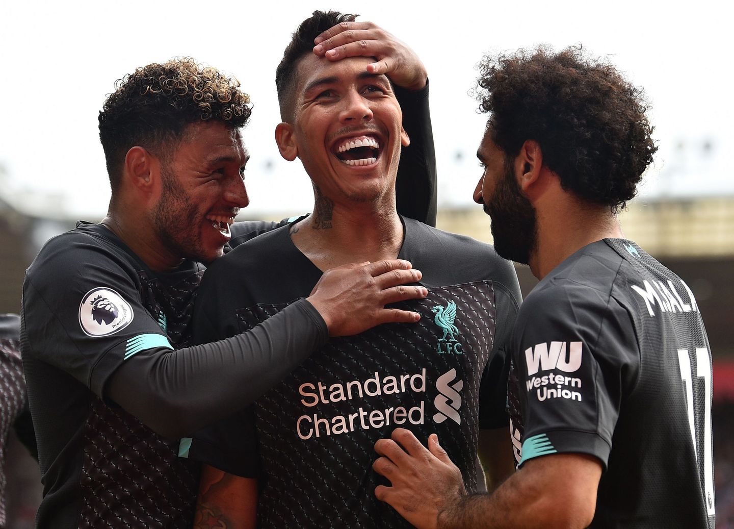 Firmino, Chamberlain, Salah, Liverpool
