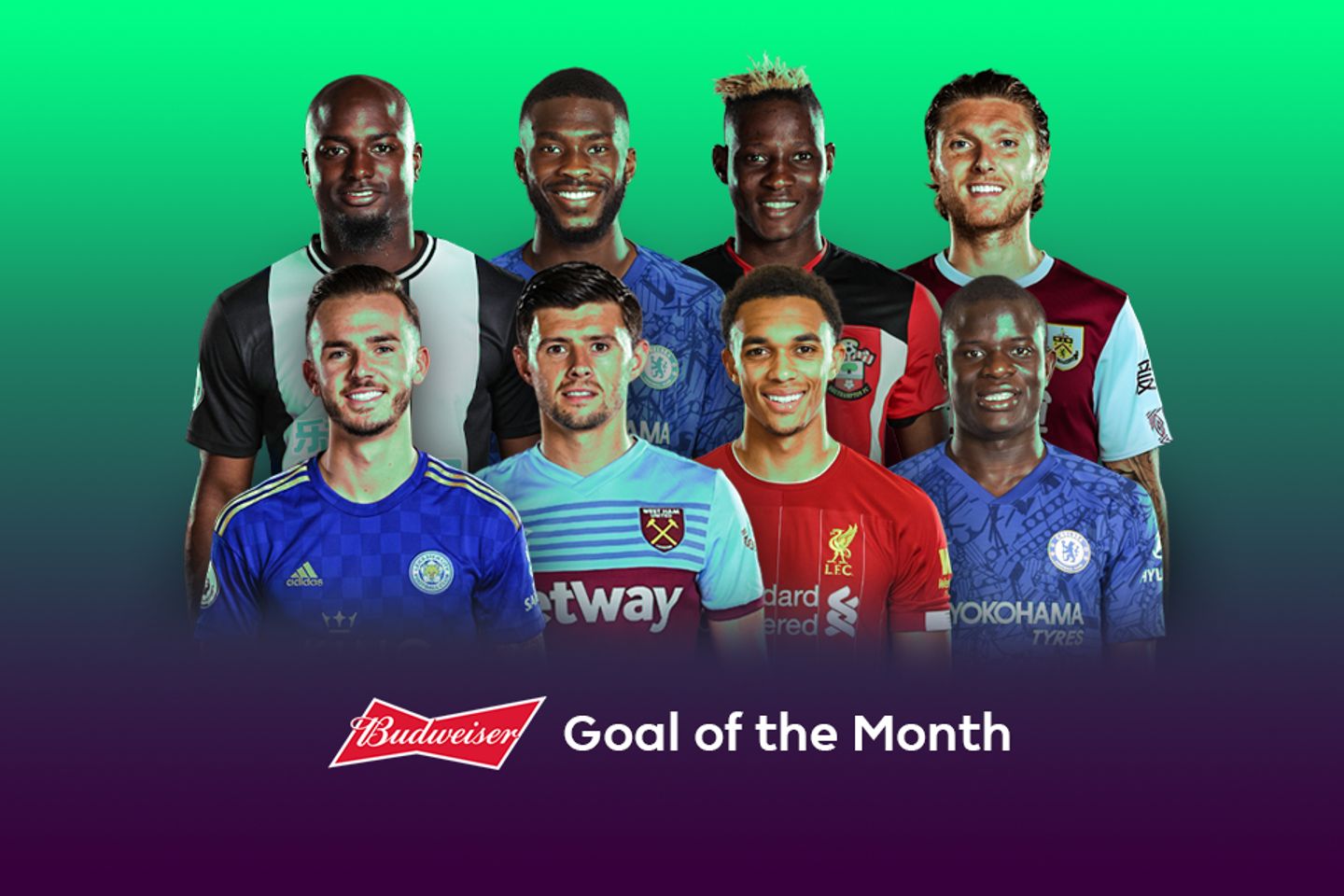 Budweiser Goal of the Month nominees for September 2019