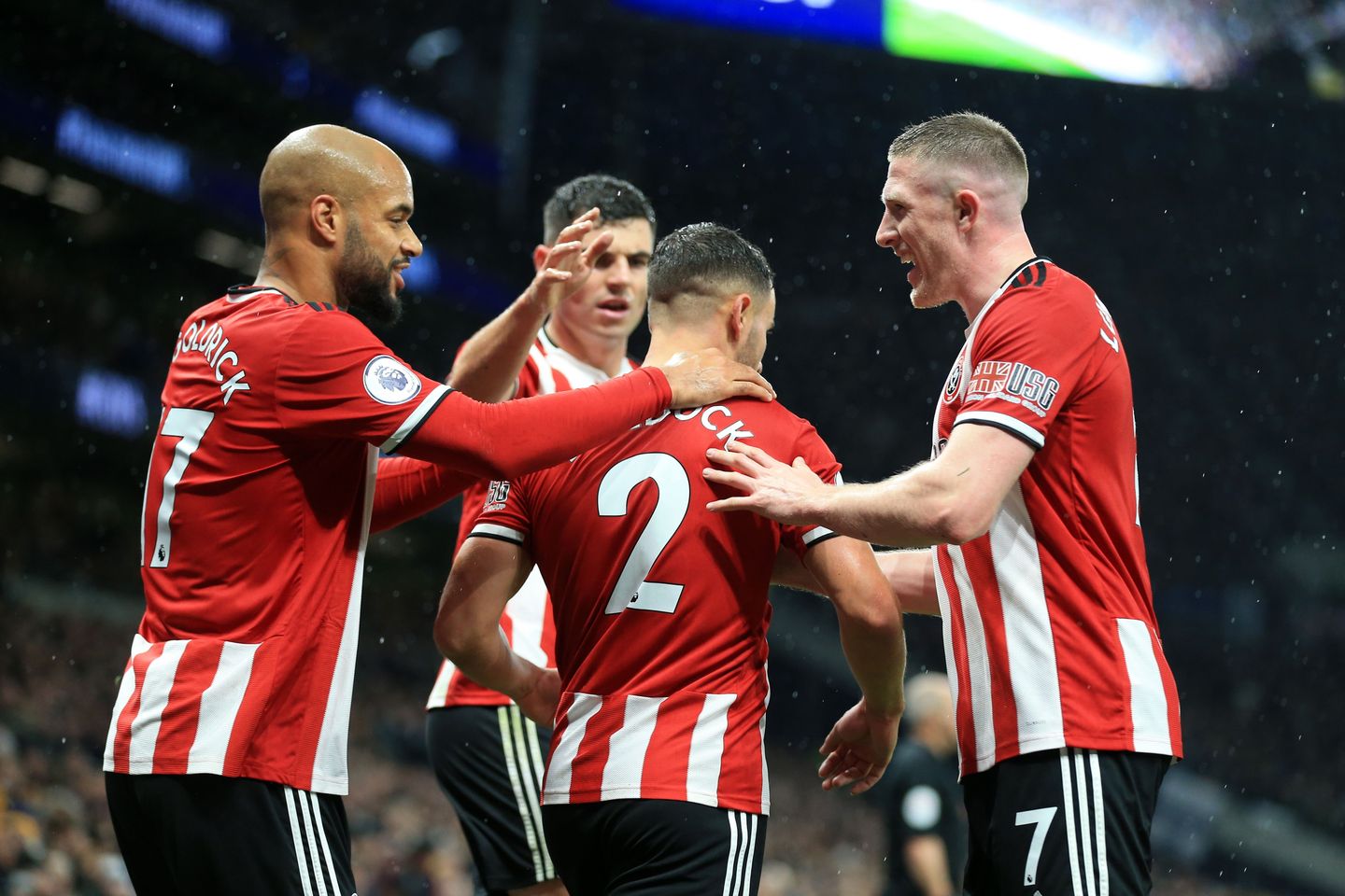 Sheffield United players celebrate