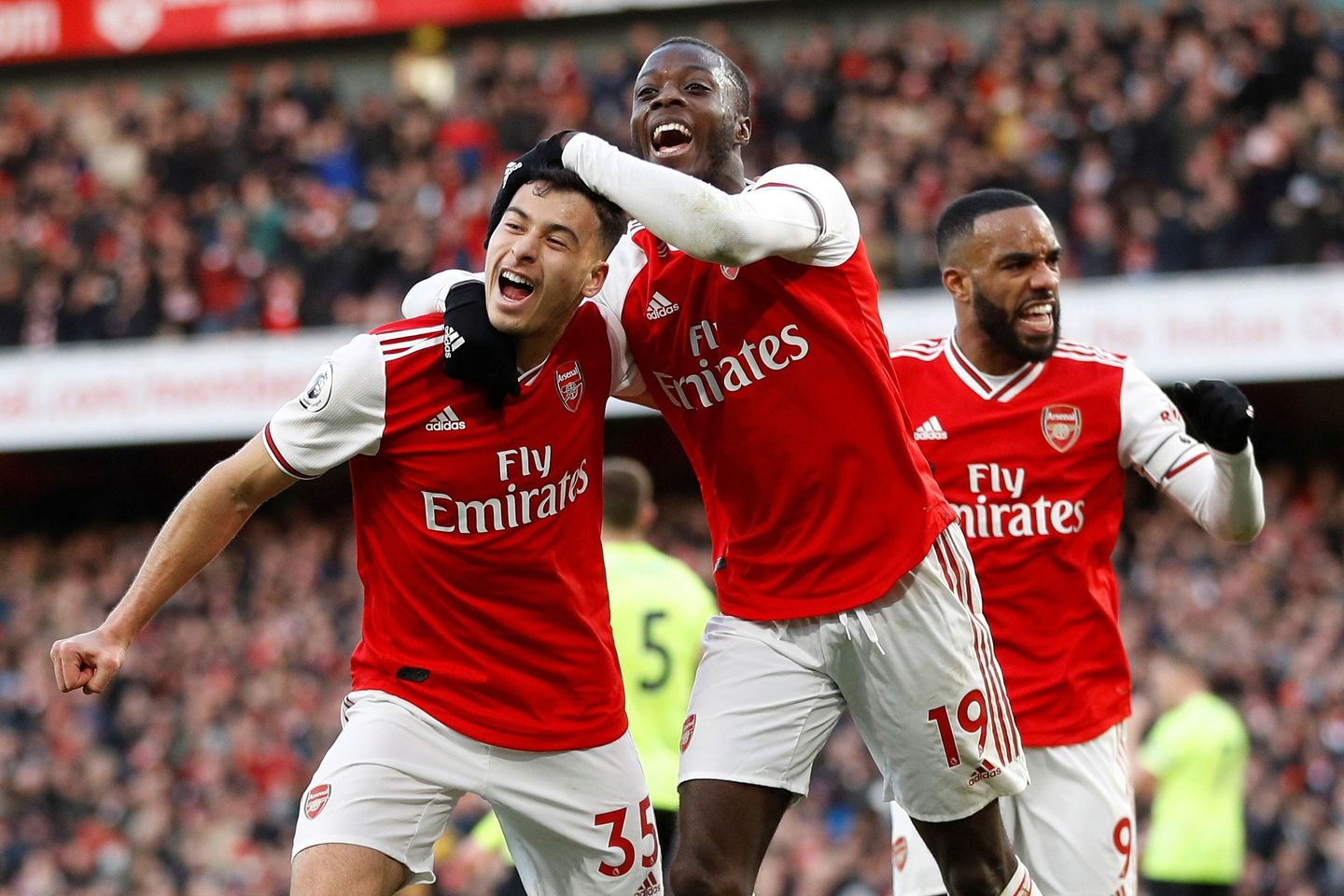 Gabriel Martinelli and Nicolas Pepe