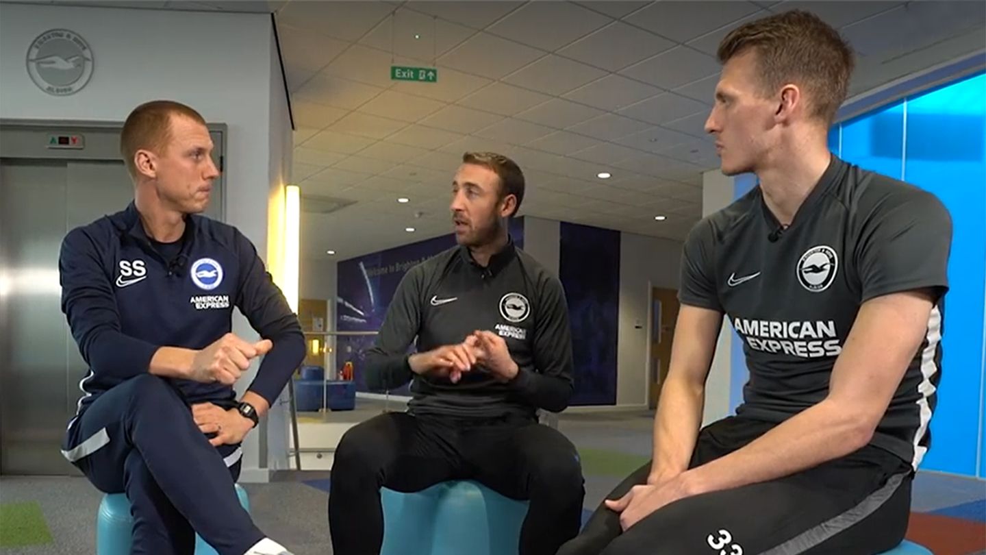 Steve Sidwell, Glenn Murray and Dan Burn