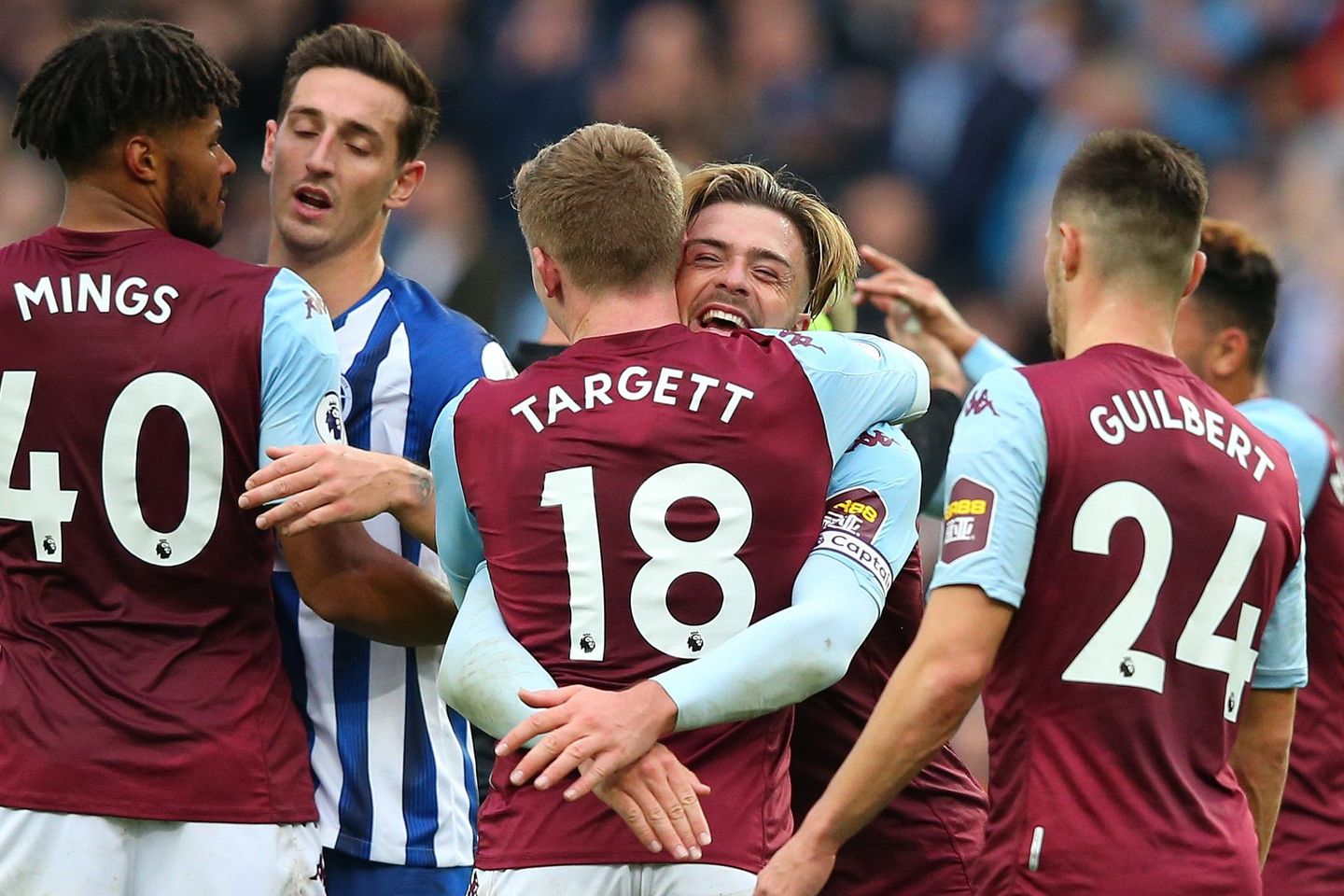 Jack Grealish and Matt Targett, Aston Villa