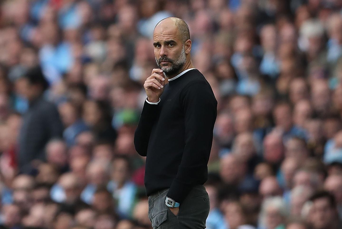 Pep Guardiola in thought, FPL