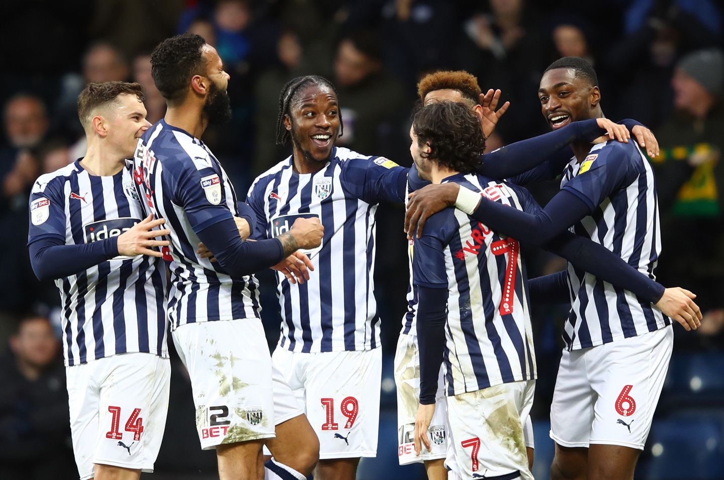 West Brom celebrate